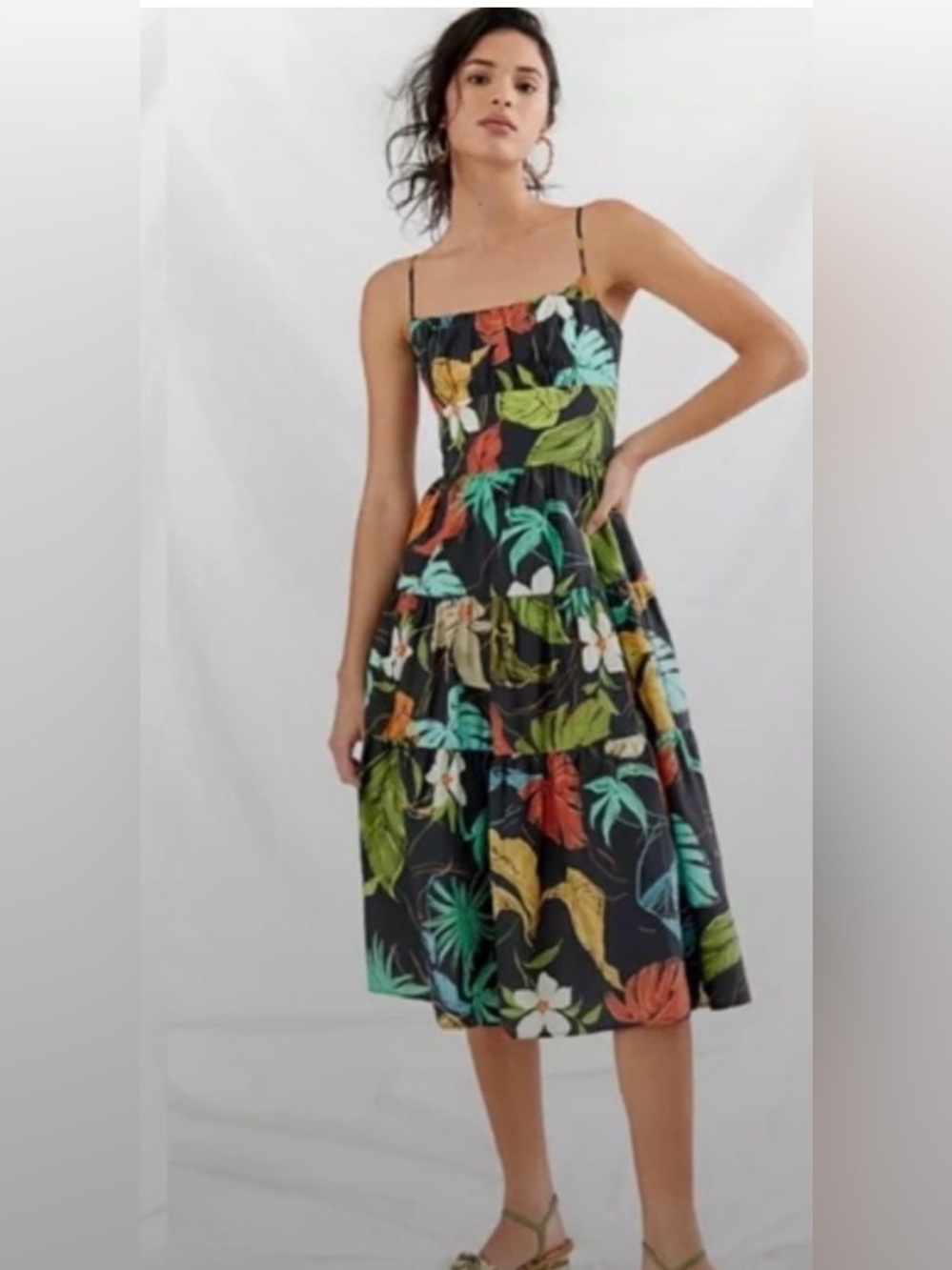Delfi Collective Tiered Midi Dress